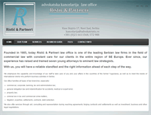 Tablet Screenshot of advokatristic.rs